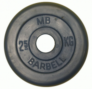 Обрезиненный диск Barbell синий 2,5 кг 50 мм